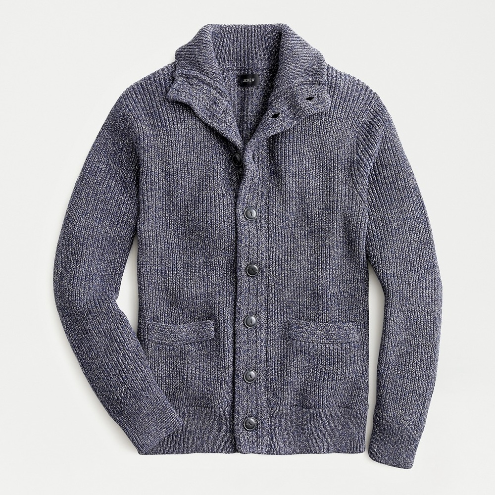NWT - JCrew men’s marled cardigan size Small